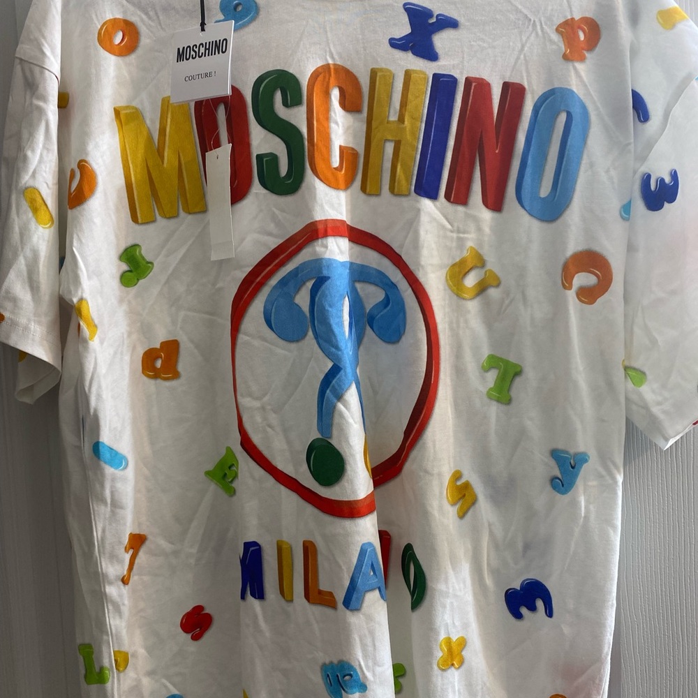 Moschino alphabet t shirt